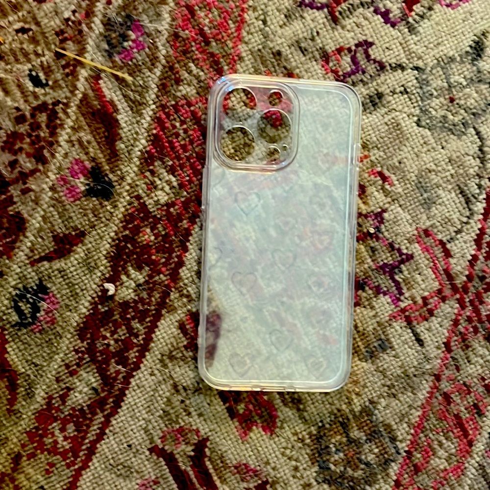 iPhone 13 pro max hearts retro case